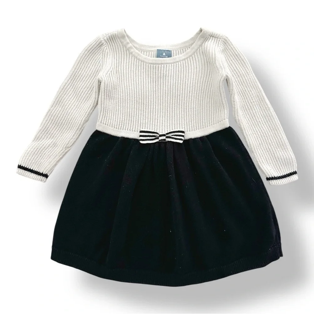 baby GAP | Ribbed Toddler Sweater Dress (12-18 mos) 🖤🤍